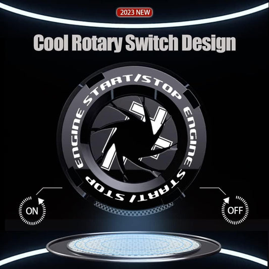 Rotary Push Start Stop Button Cover For Cars and Bikes