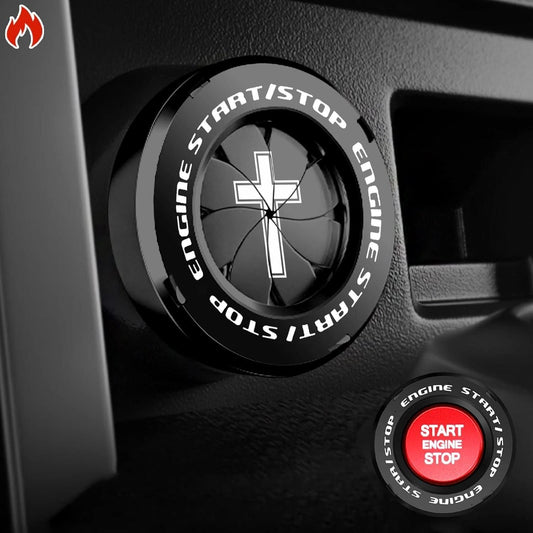 Rotary Push Start Stop Button Cover For Cars and Bikes