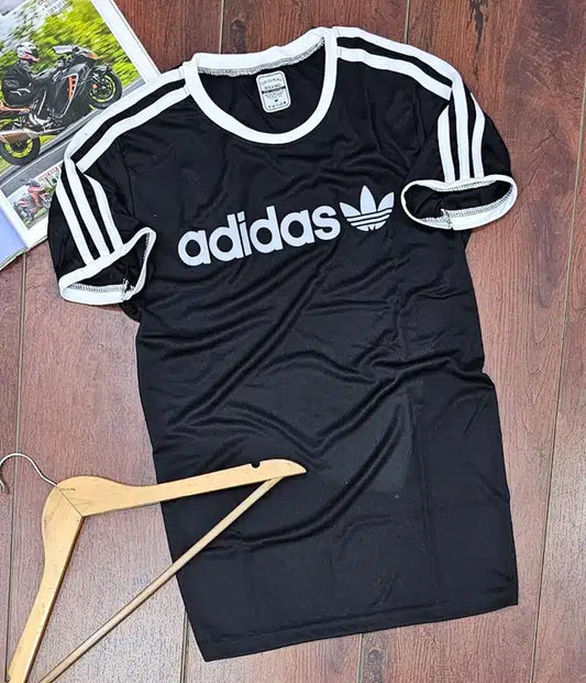 Half Sleeves T-Shirt for Men (Black, M)